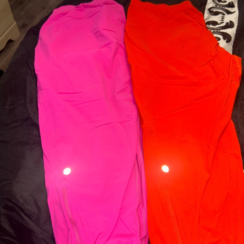 Vibrant Pink and Orange Pants